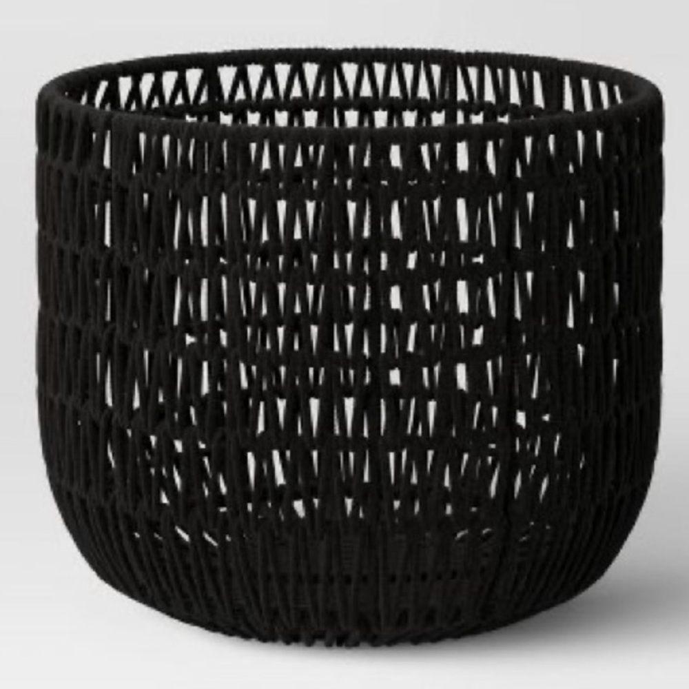New Threshold Black Rope Basket